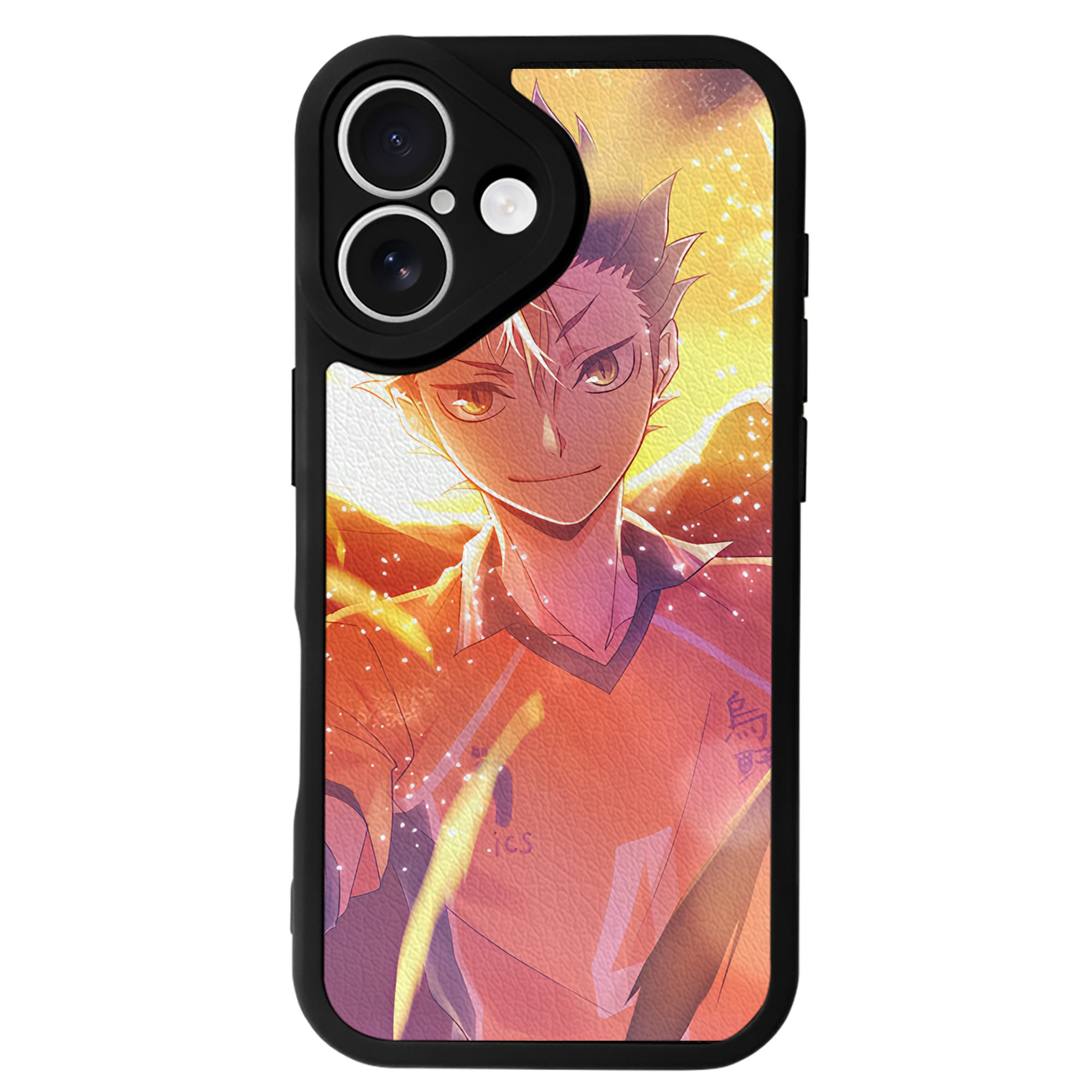 （画像用） ハイキュー!! Haikyu!! 【iPhone 16シリーズ対応】シリコンスマホケース（レザー調） 材質：シリコン